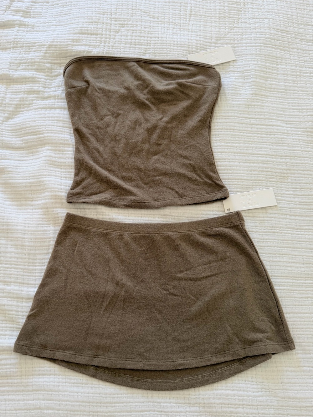 CSB Terry Almond Bandeau & Skirt Size XS - Picture 4 of 7